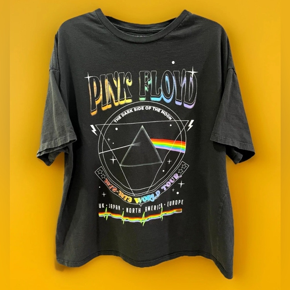 Pink Floyd The Dark Side Of The Moon 1972-1973 World Tour Concert T Shirt M 2002